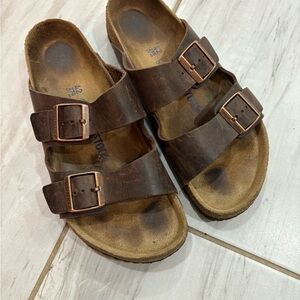 Brown Leather Burckenstocks